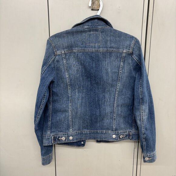 Levi's Jean Jacket Blue Denim Women's Button Down Trucker Size Medium - Picture 5 of 8